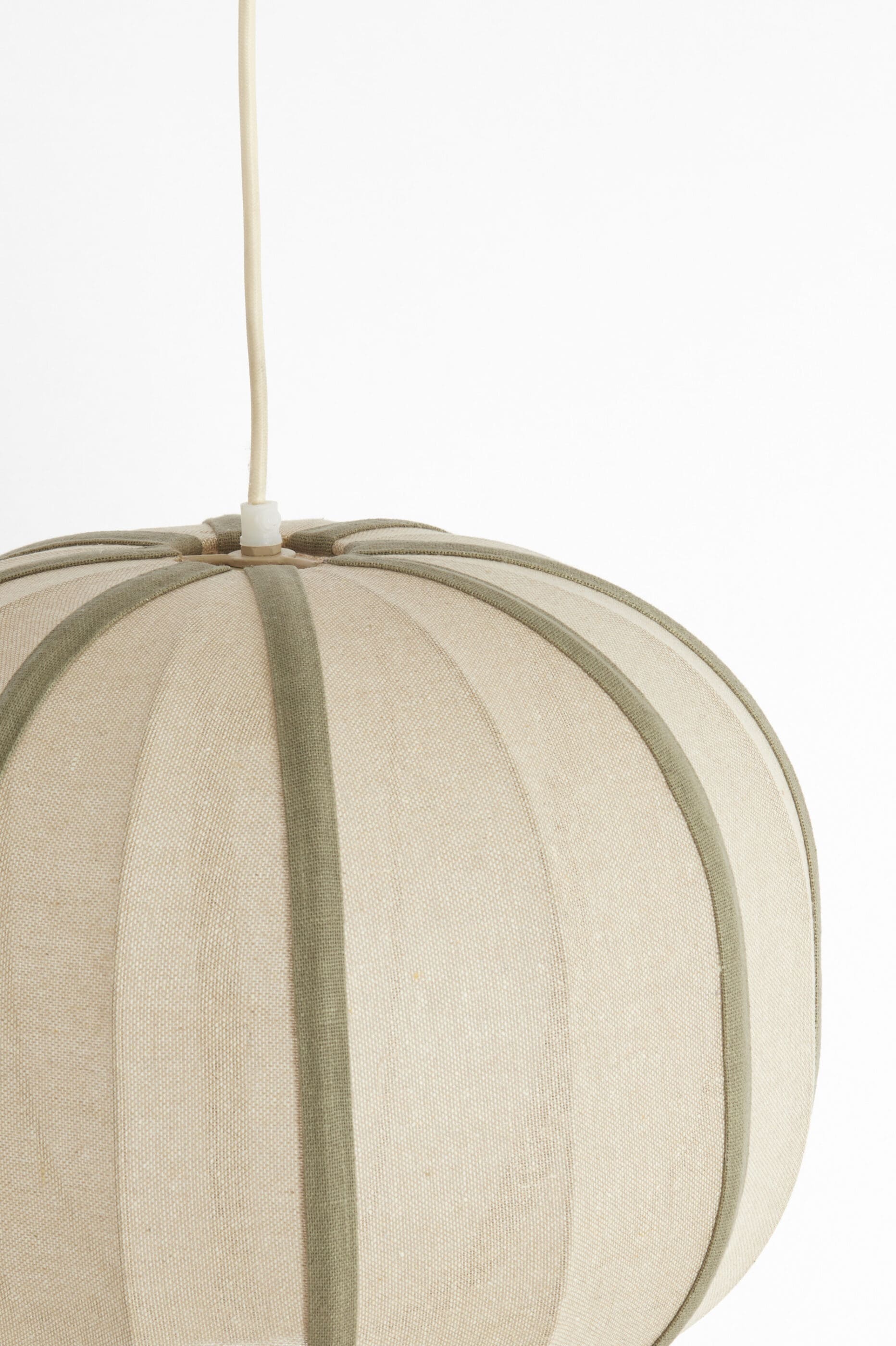 Light & Living Hanglamp Esmiria - naturel+olijf groen Bruin Hanglamp