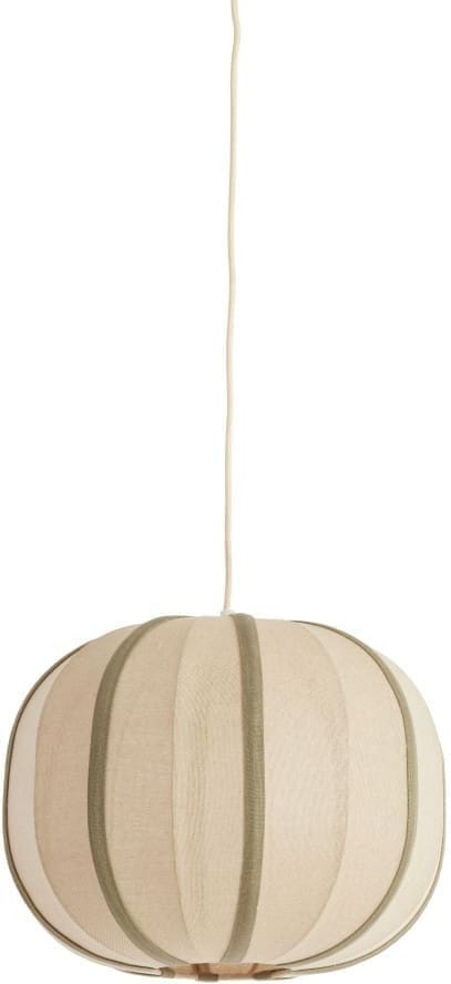 Light & Living Hanglamp Esmiria - naturel+olijf groen Bruin Hanglamp
