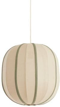 Light & Living Hanglamp Esmiria - naturel+olijf groen Bruin Hanglamp