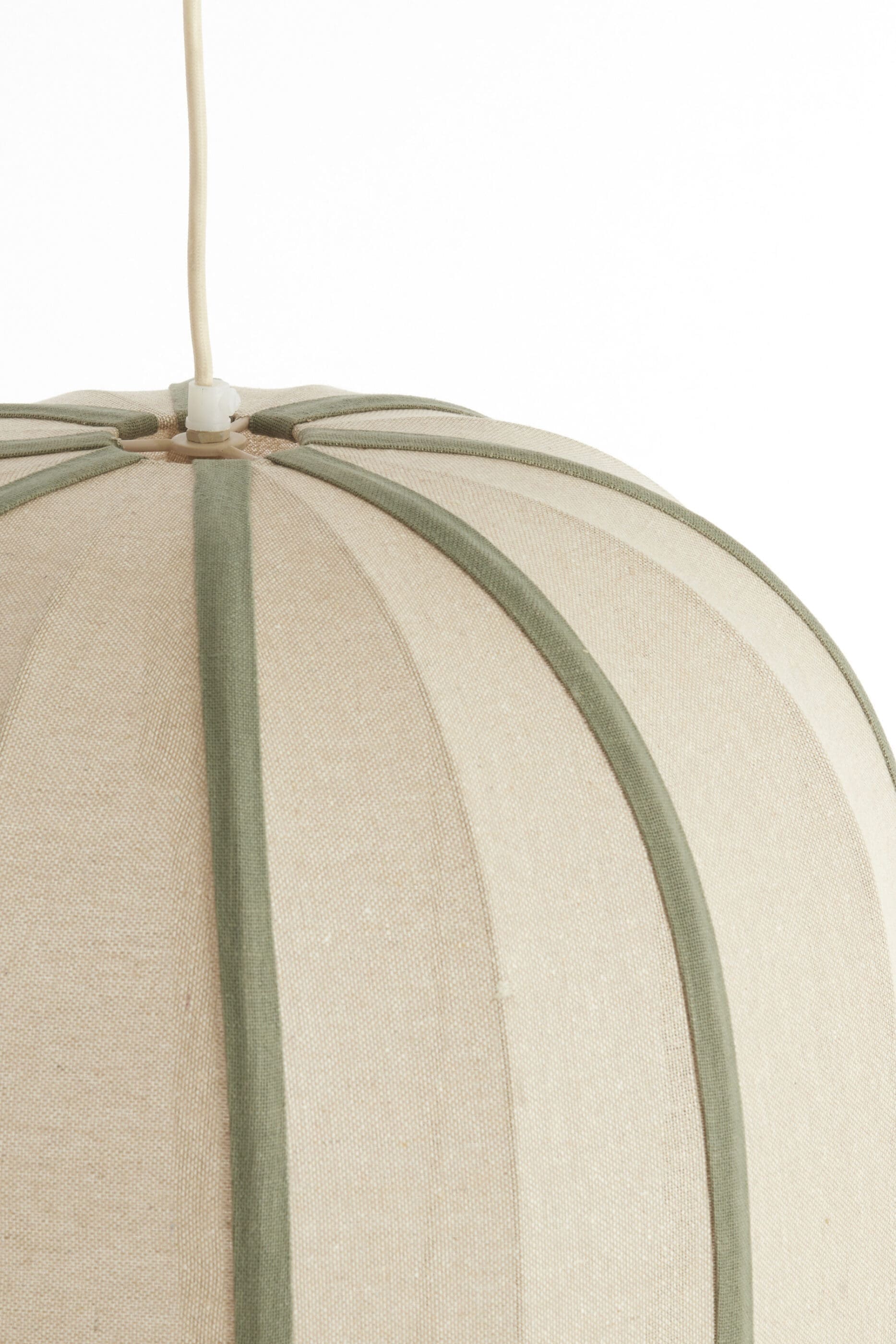Light & Living Hanglamp Esmiria - naturel+olijf groen Bruin Hanglamp