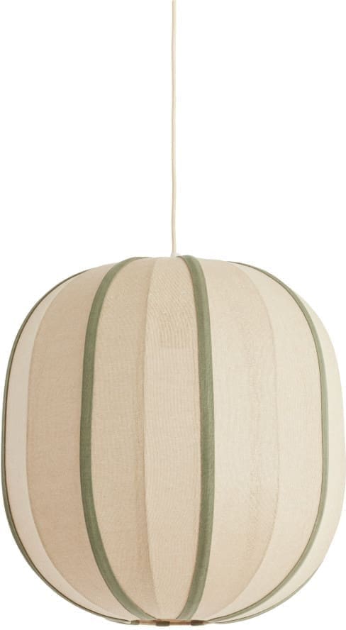 Light & Living Hanglamp Esmiria - naturel+olijf groen Bruin Hanglamp