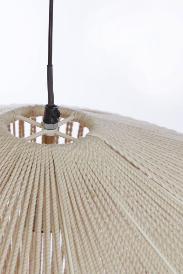Light & Living Hanglamp Felida - crème Bruin Hanglamp