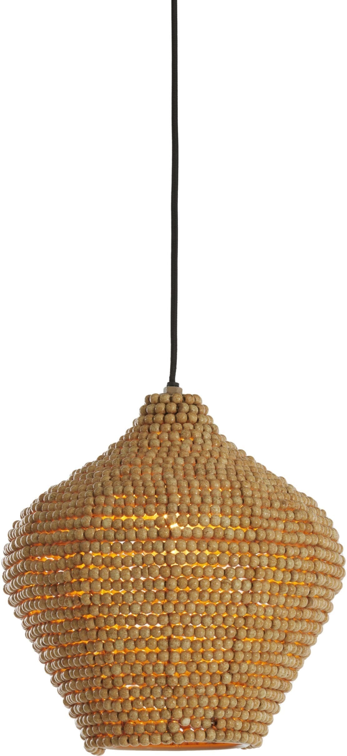 Light & Living Hanglamp Kalenga - kralen naturel Bruin Hanglamp
