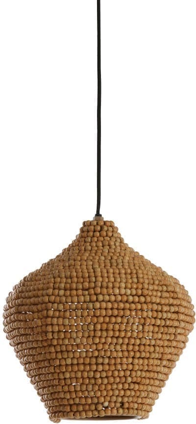 Light & Living Hanglamp Kalenga - kralen naturel Bruin Hanglamp