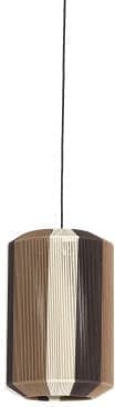 Light & Living Hanglamp Kozana - bruin+crème+donker bruin Bruin Hanglamp