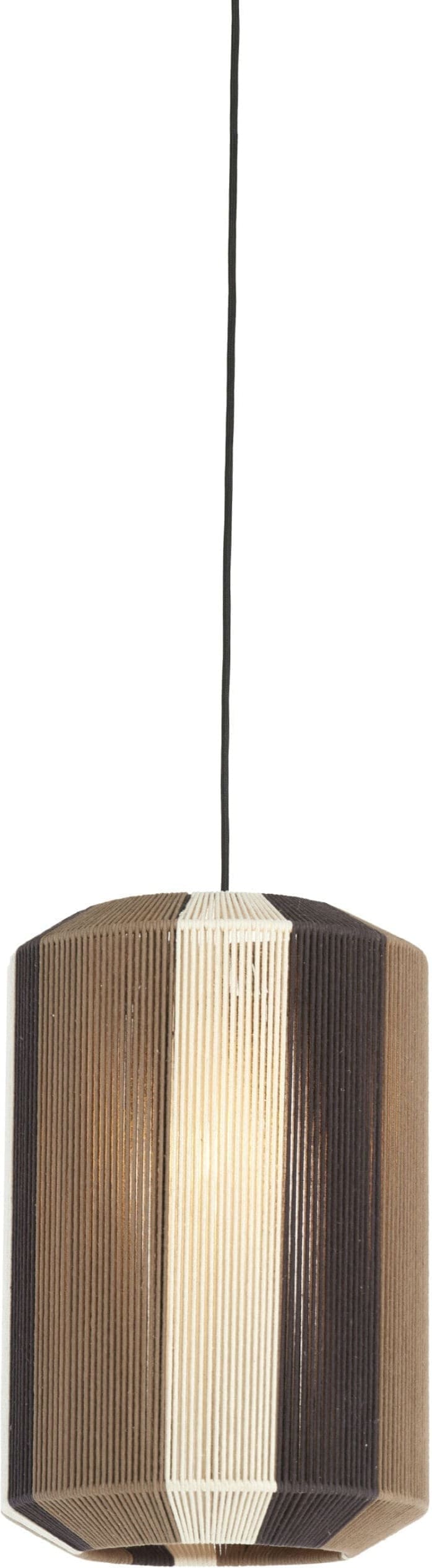 Light & Living Hanglamp Kozana - bruin+crème+donker bruin Bruin Hanglamp