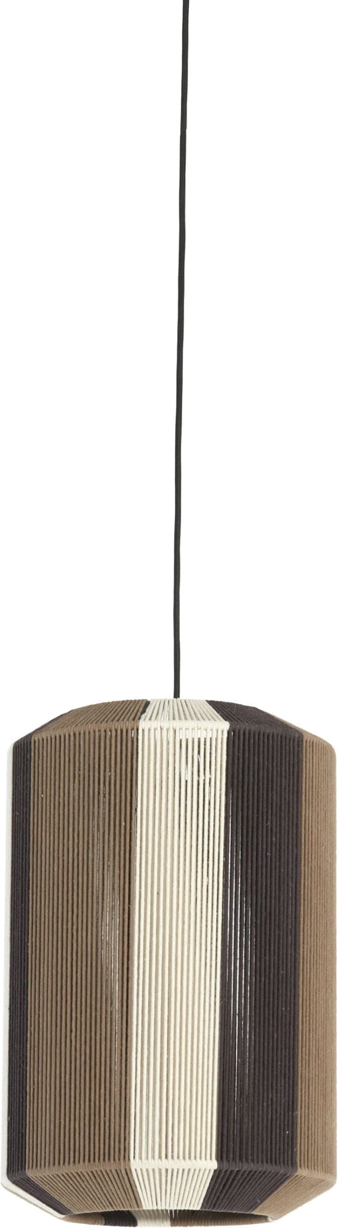 Light & Living Hanglamp Kozana - bruin+crème+donker bruin Bruin Hanglamp