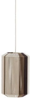 Light & Living Hanglamp Kozana - crème+donker bruin Wit Hanglamp