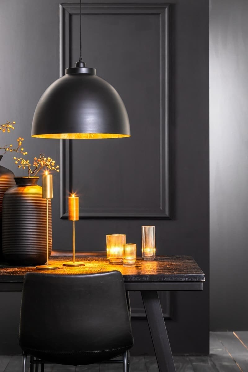 Light & Living Hanglamp Kylie - zwart-goud Zwart Hanglamp