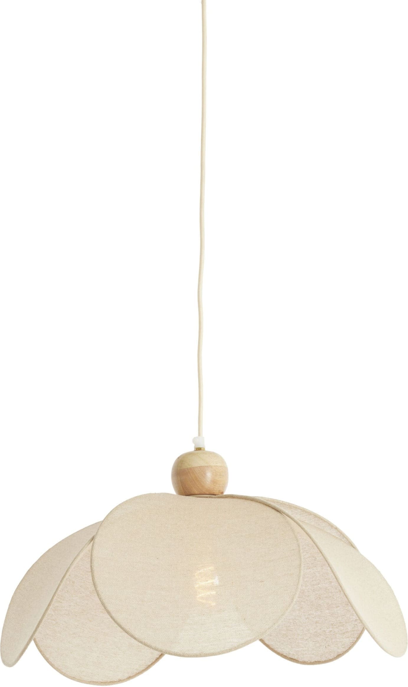 Light & Living Hanglamp Lavriria - naturel+hout Bruin Hanglamp
