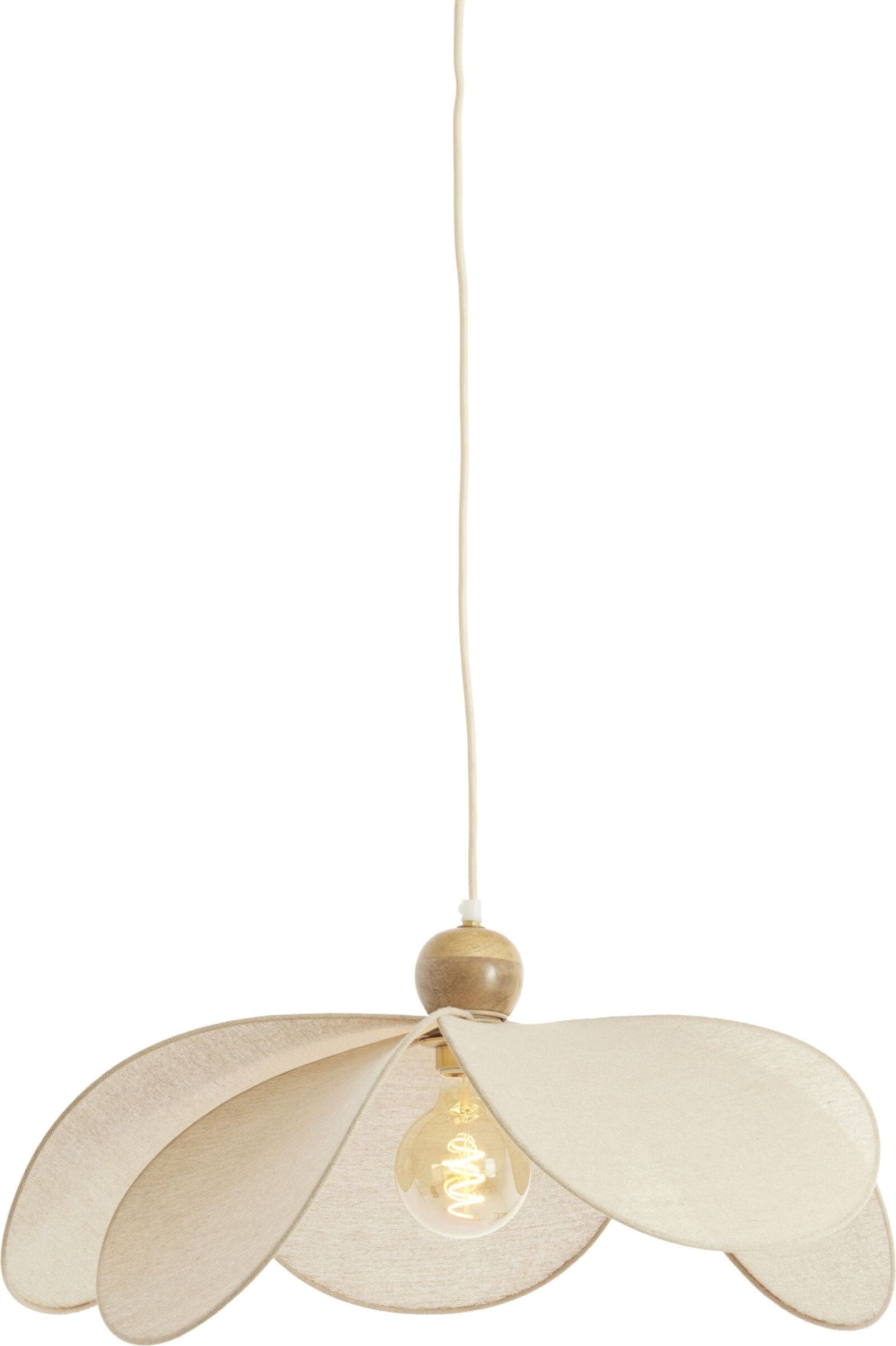Light & Living Hanglamp Lavriria - naturel+hout Bruin Hanglamp