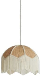 Light & Living Hanglamp Malacia - raffia naturel+crème Bruin Hanglamp