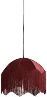 Light & Living Hanglamp Malacia - velvet bordeaux Rood Hanglamp