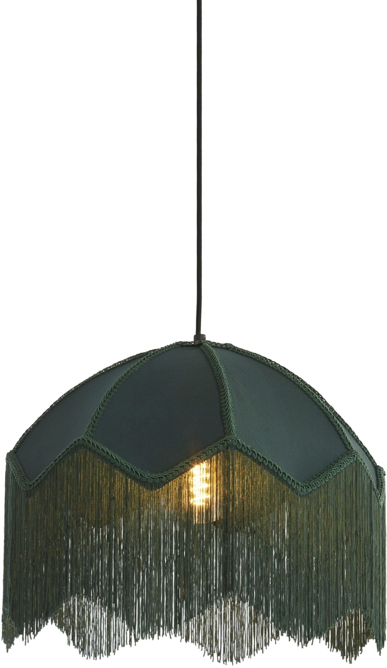 Light & Living Hanglamp Malacia - velvet groen Groen Hanglamp