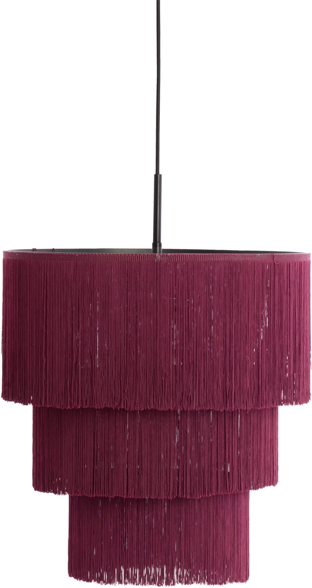 Light & Living Hanglamp Malaika - donker paars Paars Hanglamp
