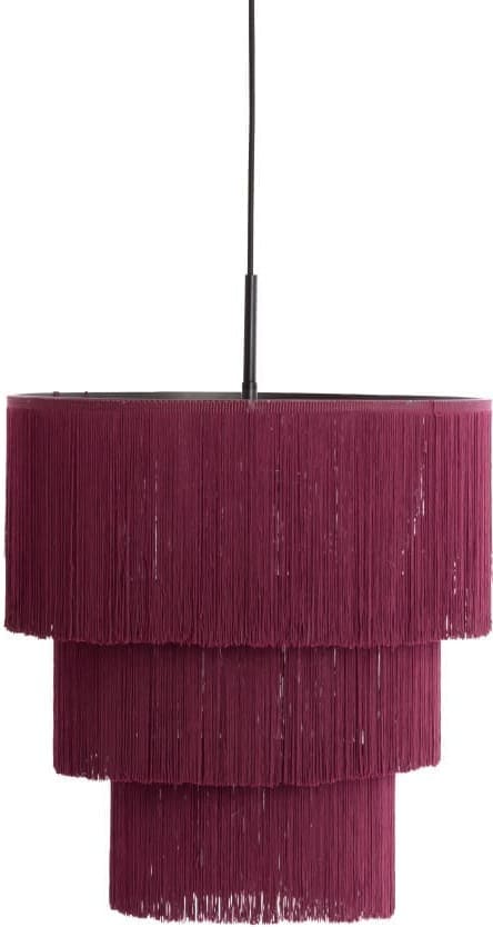 Light & Living Hanglamp Malaika - donker paars Paars Hanglamp