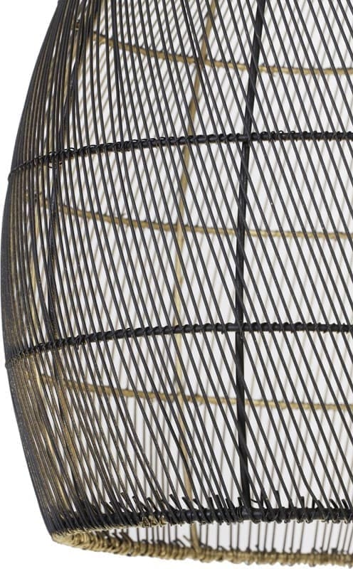 Light & Living Hanglamp Meya - zwart-goud Zwart Hanglamp