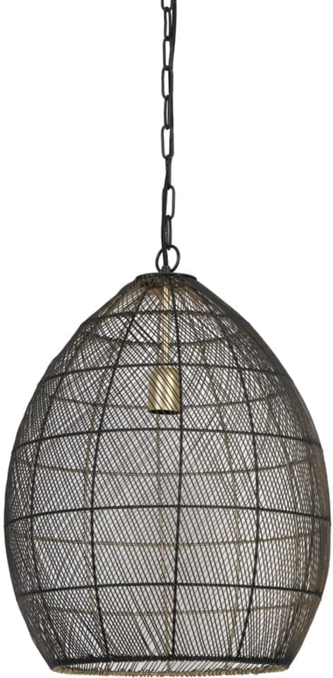 Light & Living Hanglamp Meya - zwart-goud Zwart Hanglamp