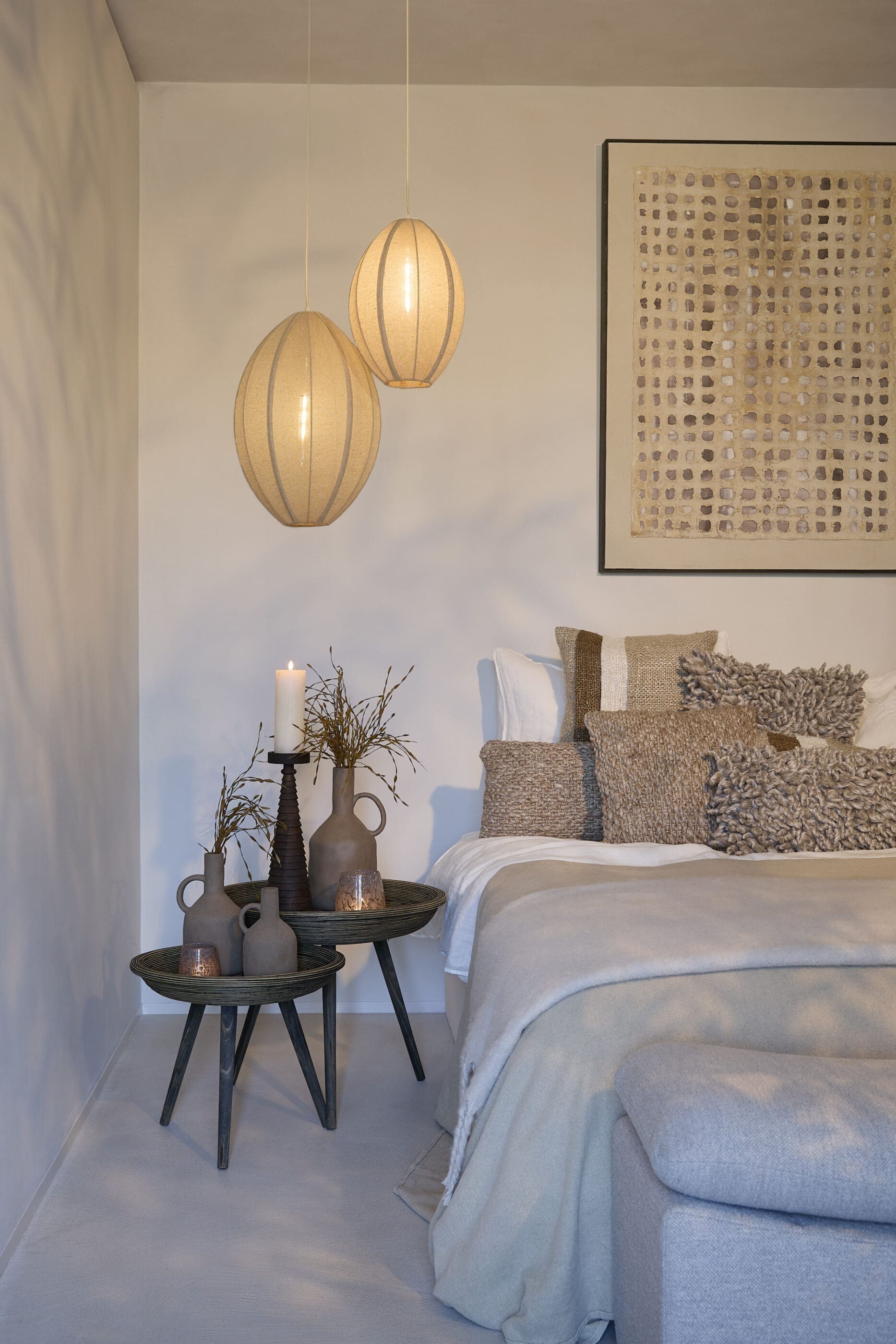 Light & Living Hanglamp Milatos - jute naturel Bruin Hanglamp