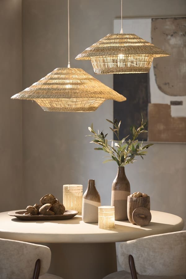 Light & Living Hanglamp Owana - zeegras naturel Bruin Hanglamp