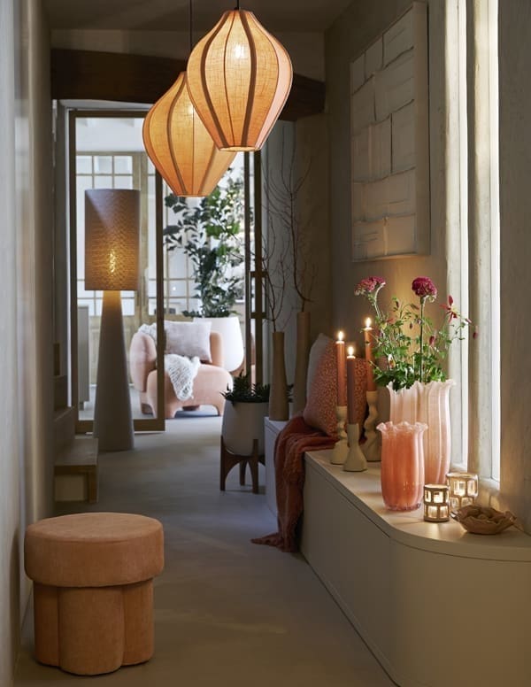 Light & Living Hanglamp Pasto - jute naturel Wit Hanglamp