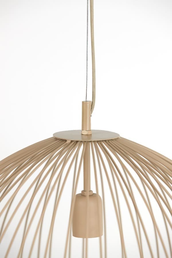 Light & Living Hanglamp Rilana - mat beige Wit Hanglamp