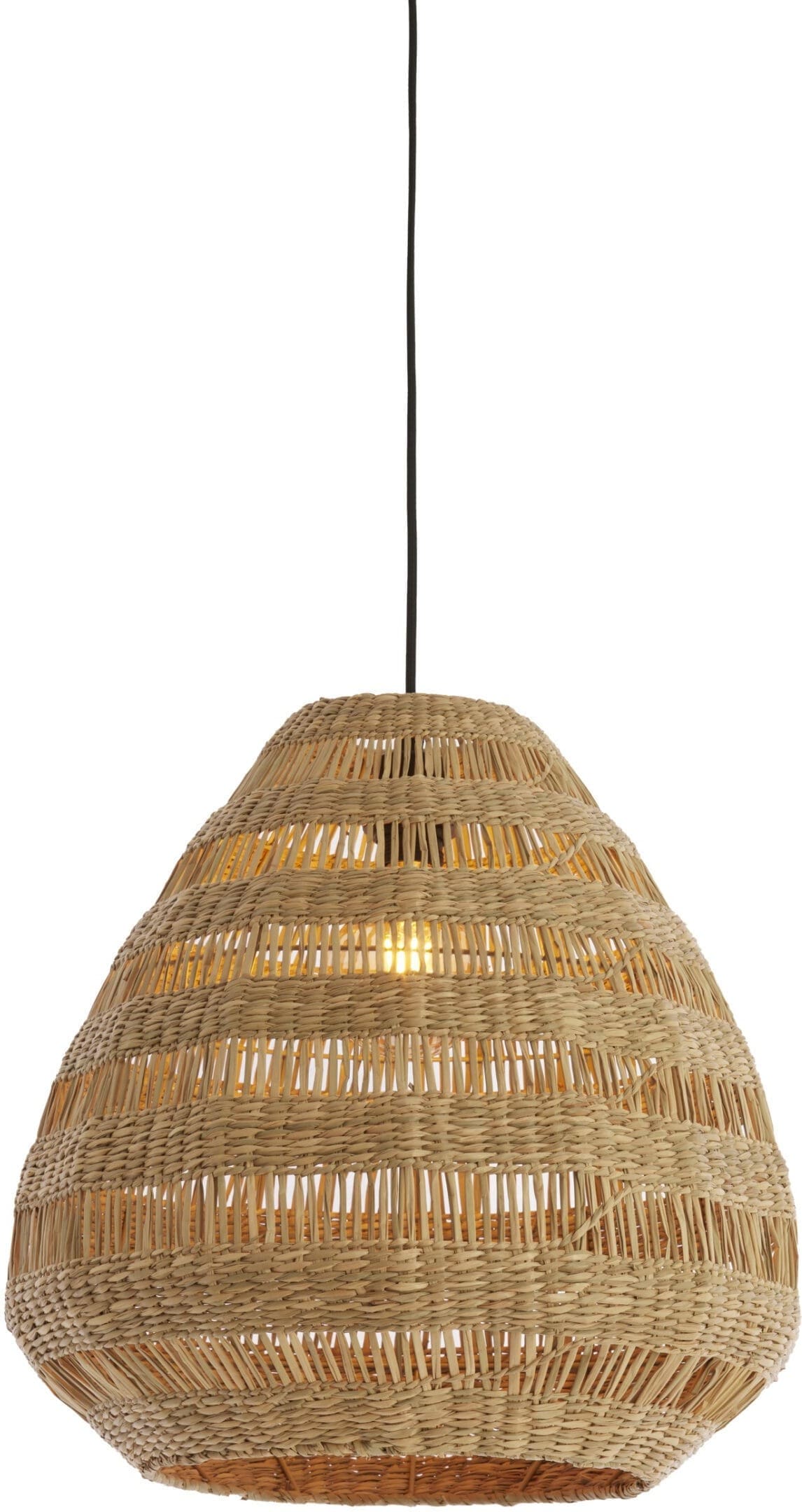 Light & Living Hanglamp Soluna - zeegras naturel Bruin Hanglamp