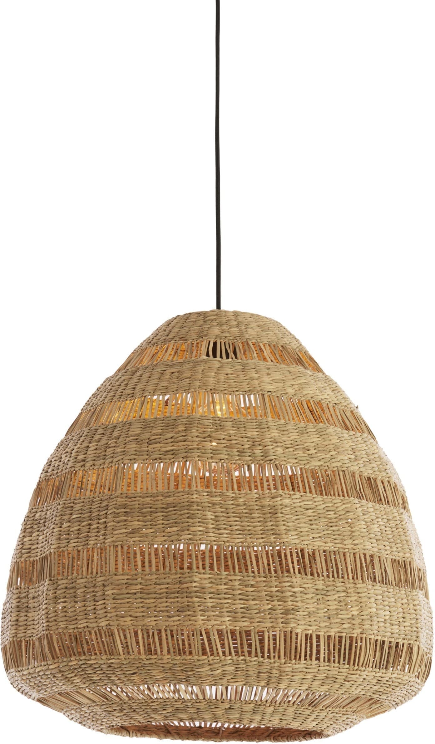 Light & Living Hanglamp Soluna - zeegras naturel Bruin Hanglamp