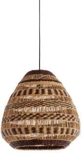 Light & Living Hanglamp Soluna - zeegras naturel+bruin Bruin Hanglamp