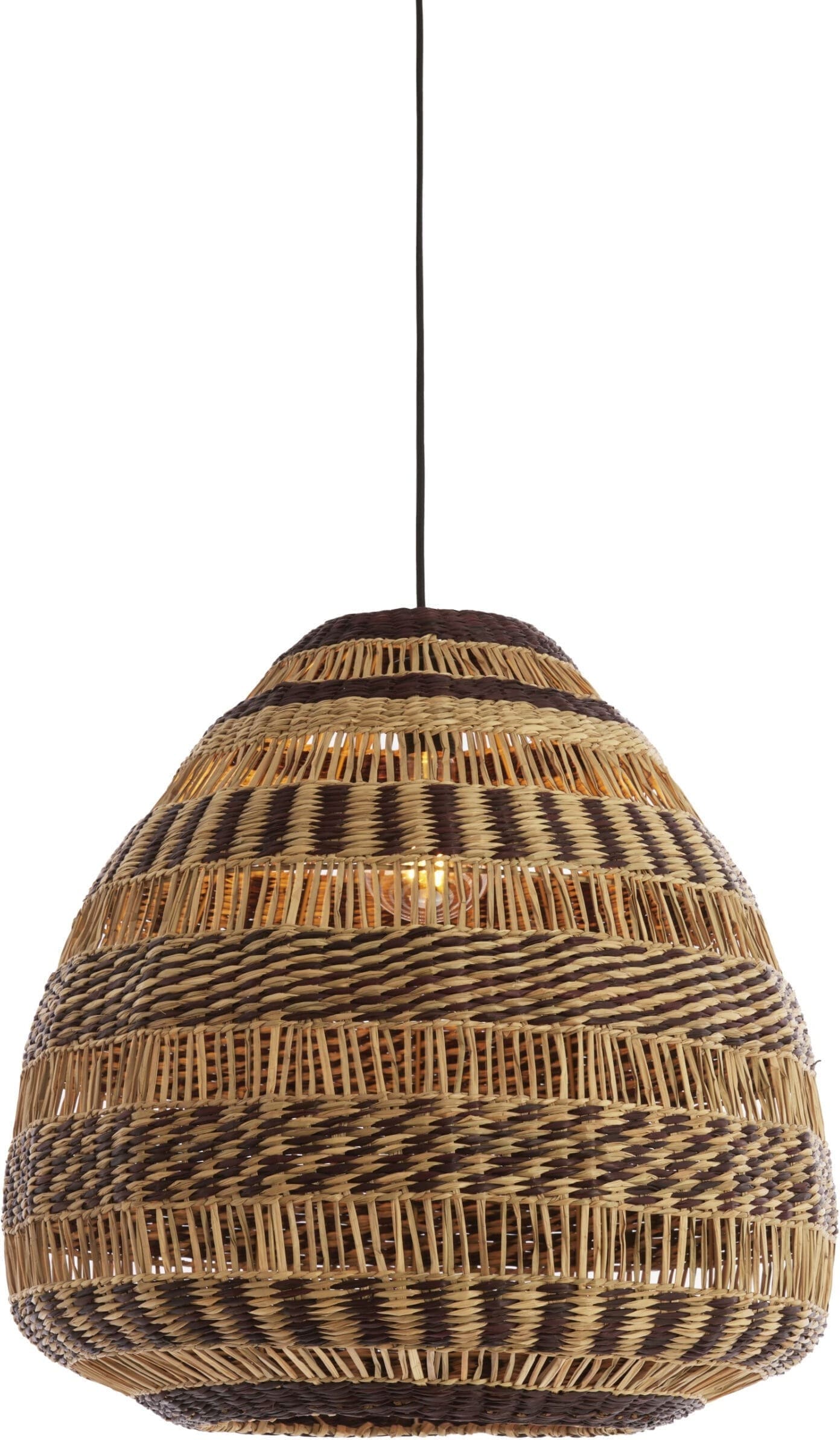 Light & Living Hanglamp Soluna - zeegras naturel+bruin Bruin Hanglamp