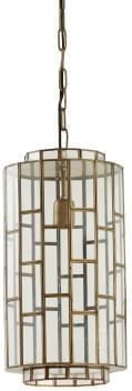 Light & Living Hanglamp Søstrene - antiek brons+glas Brons Hanglamp