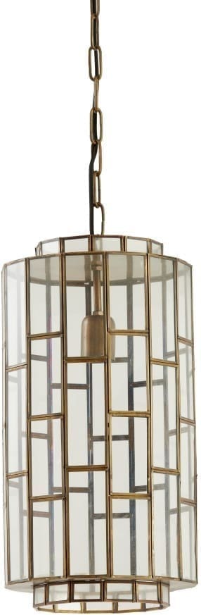 Light & Living Hanglamp Søstrene - antiek brons+glas Brons Hanglamp