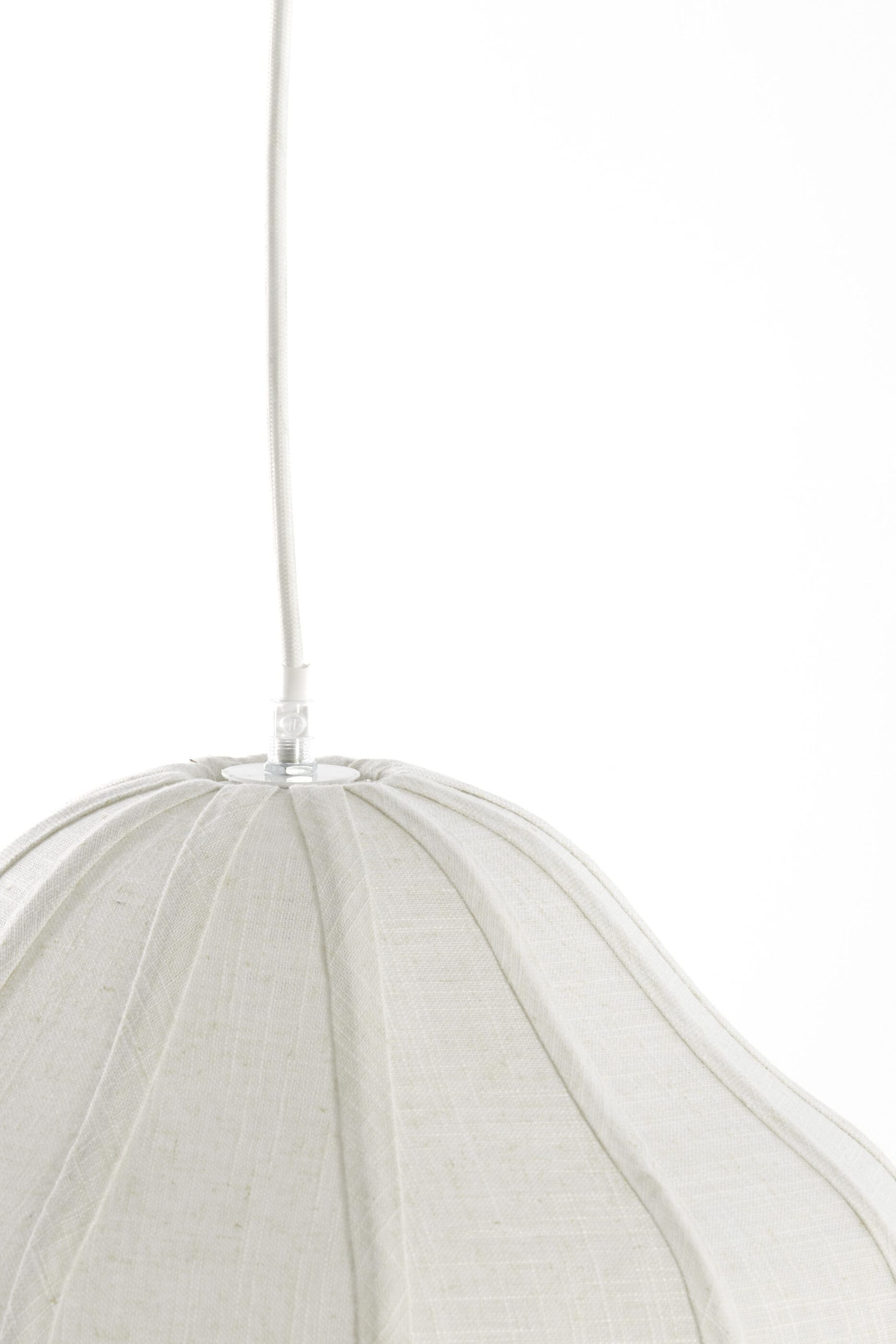 Light & Living Hanglamp Sukau - linnen crème Wit Hanglamp