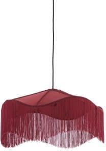 Light & Living Hanglamp Tiffany - velvet bordeaux Rood Hanglamp