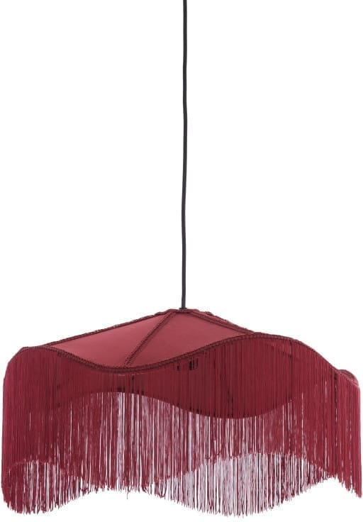 Light & Living Hanglamp Tiffany - velvet bordeaux Rood Hanglamp