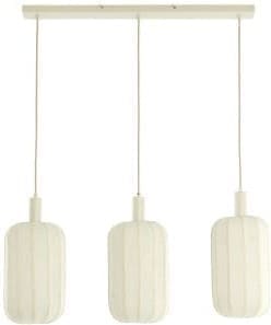 Light & Living Hanglamp Tufia - linnen crème Wit Hanglamp