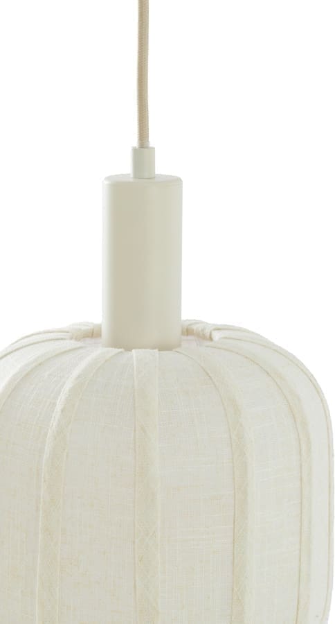 Light & Living Hanglamp Tufia - linnen crème Wit Hanglamp