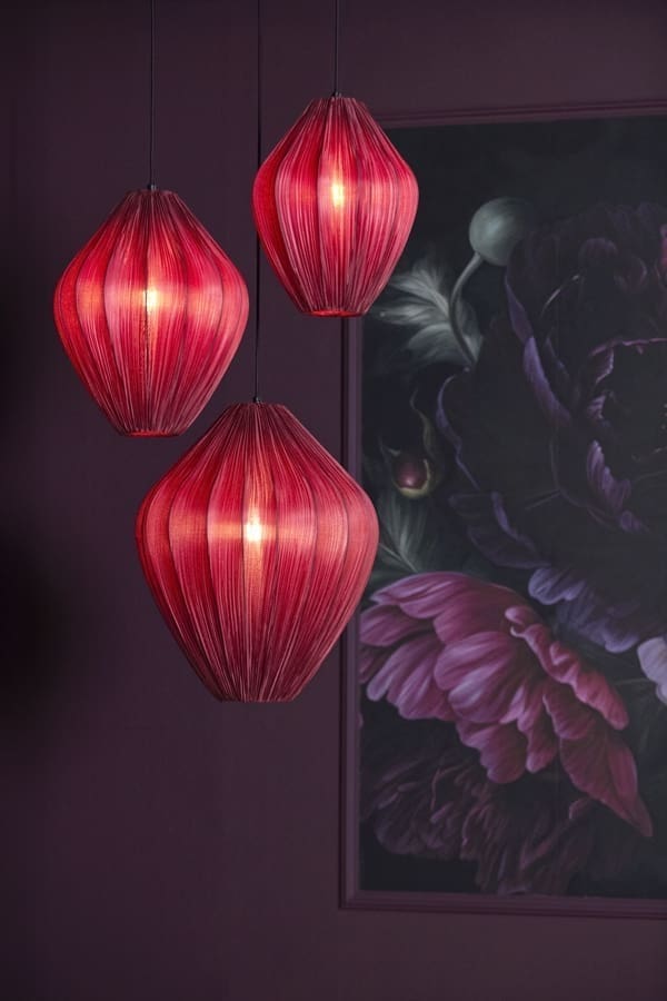 Light & Living Hanglamp Verita - bordeaux Rood Hanglamp