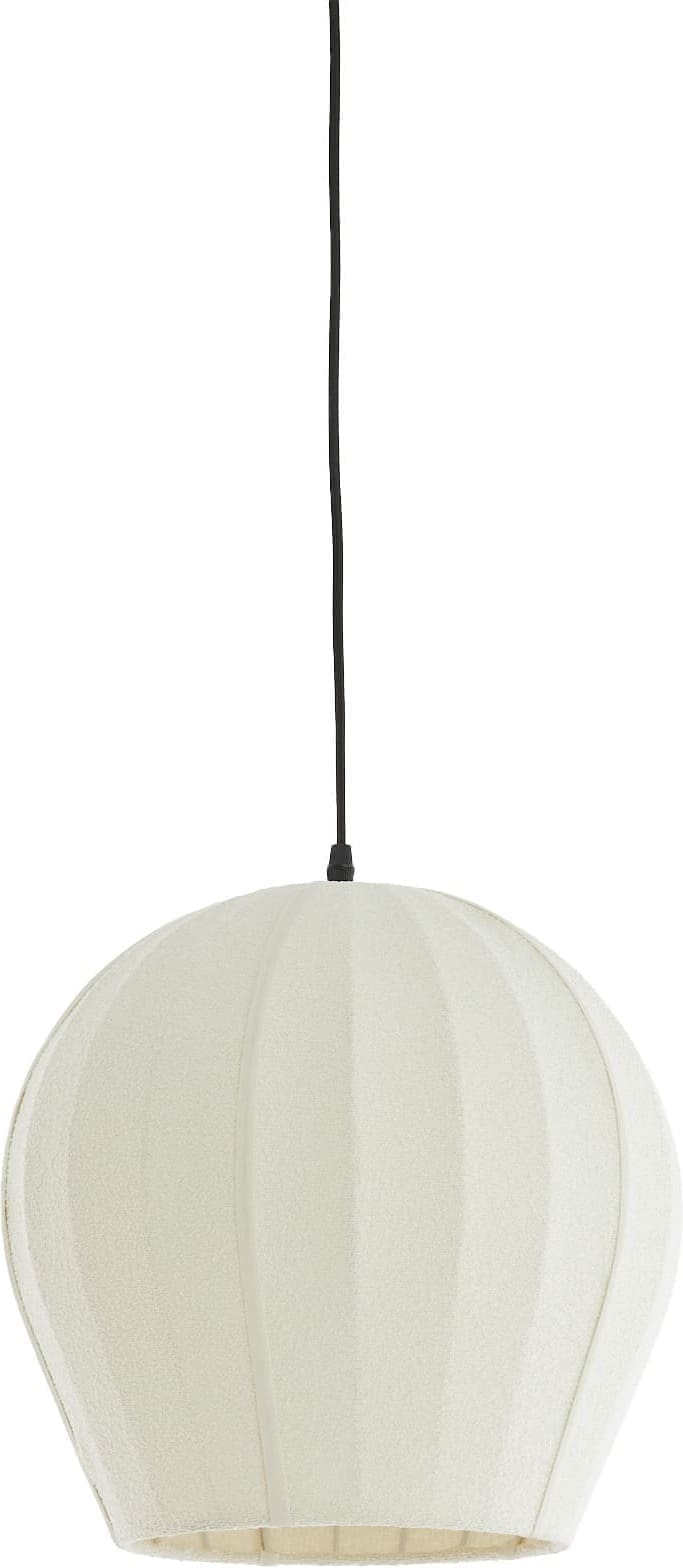 Light & Living Hanglamp Zagori - bouclé crème Wit Hanglamp