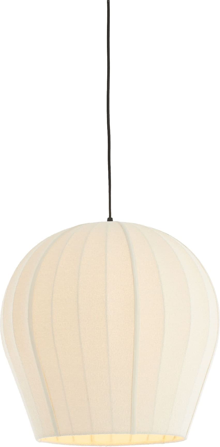 Light & Living Hanglamp Zagori - bouclé crème Wit Hanglamp
