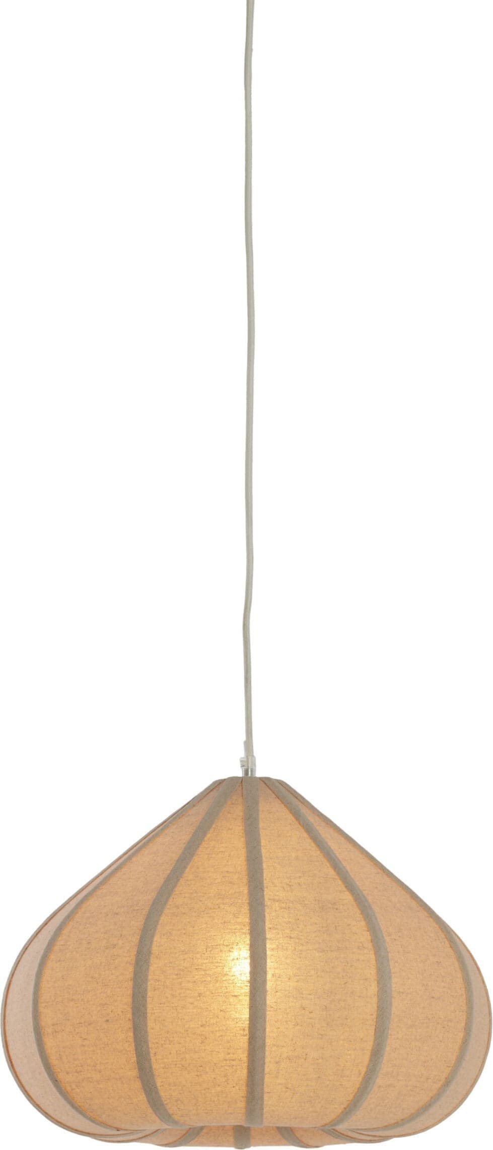 Light & Living Hanglamp Zubeda - linnen naturel Bruin Hanglamp