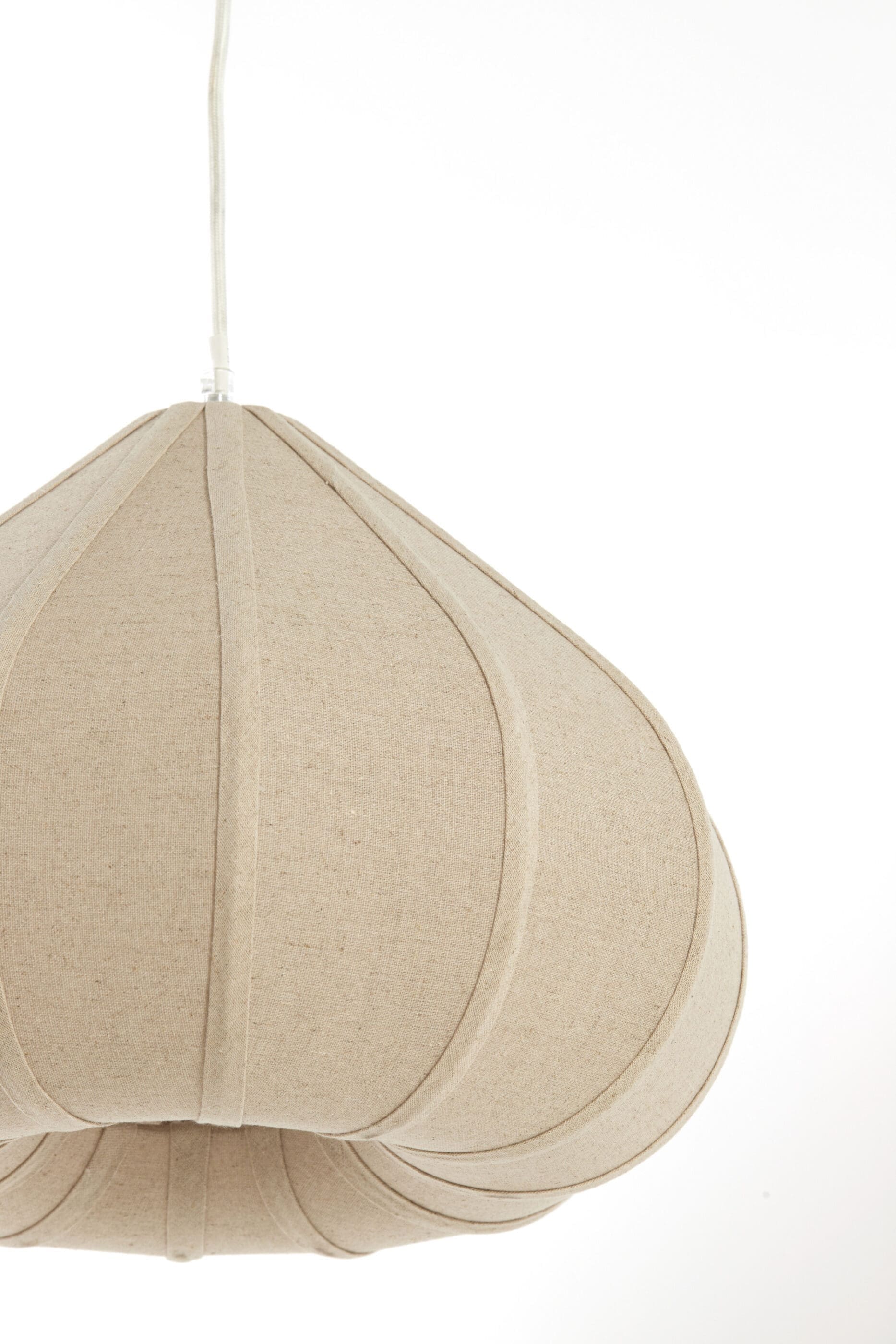Light & Living Hanglamp Zubeda - linnen naturel Bruin Hanglamp