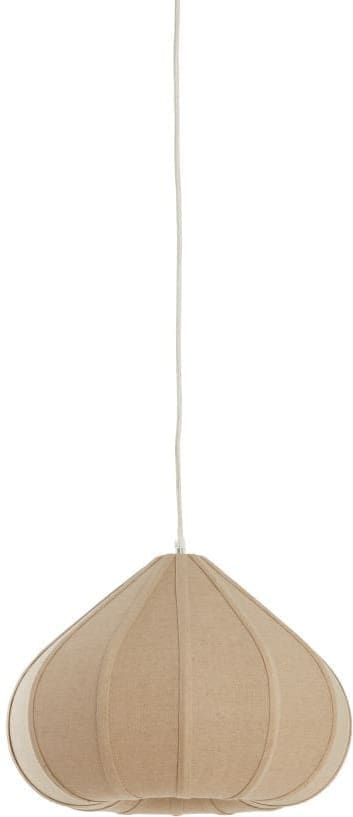 Light & Living Hanglamp Zubeda - linnen naturel Bruin Hanglamp
