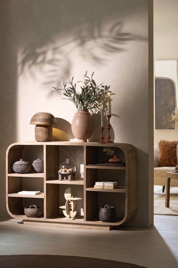 Light & Living Kast Dane - hout mat grijs-bruin Grijs Kast