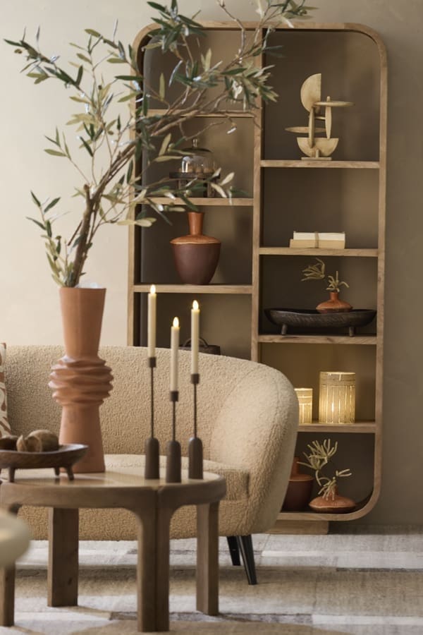 Light & Living Kast Dane - hout mat grijs-bruin Grijs Kast