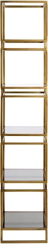Light & Living Kast Lucambo - glas smoke+antiek brons Bruin Kast