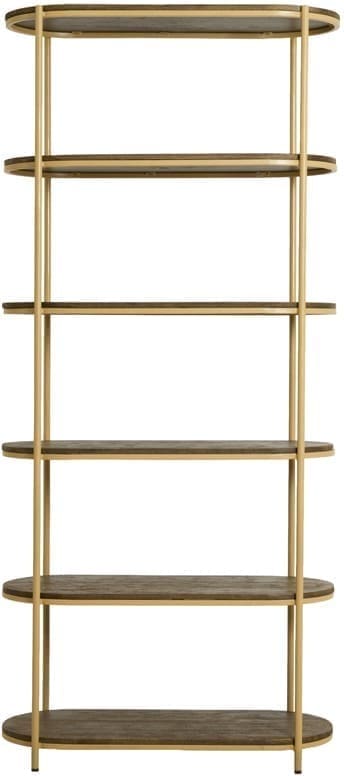 Light & Living Kast Qio - hout olie bruin+mat beige Bruin Kast