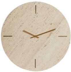 Light & Living Klok Jenay - travertin zand Bruin Klok