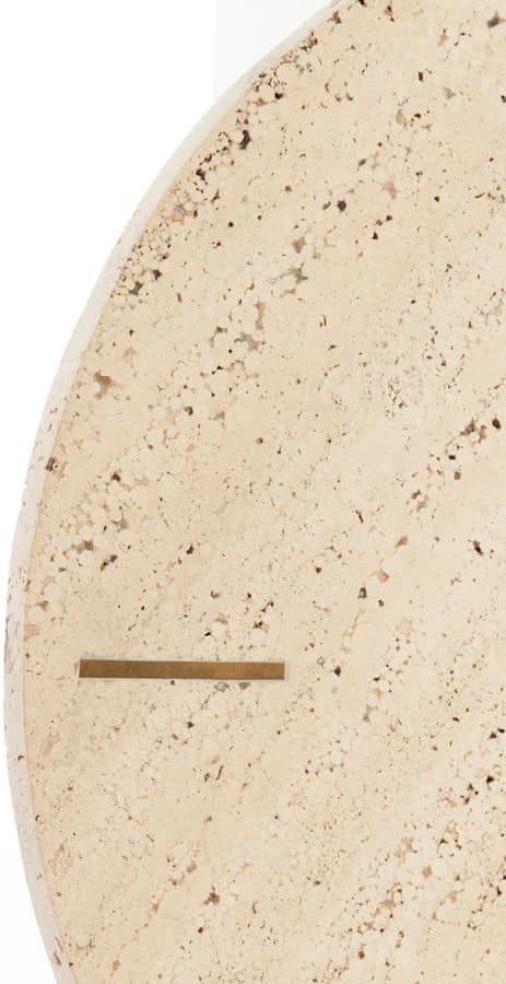 Light & Living Klok Jenay - travertin zand Bruin Klok