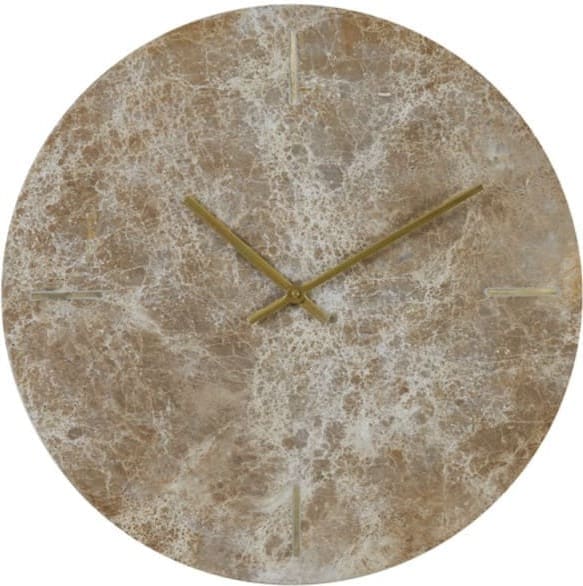Light & Living Klok Moreno - marmer bruin Bruin Klok